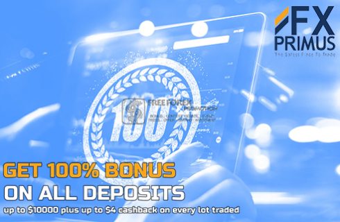 Join FXPRIMUS 100% Bonus Deposit