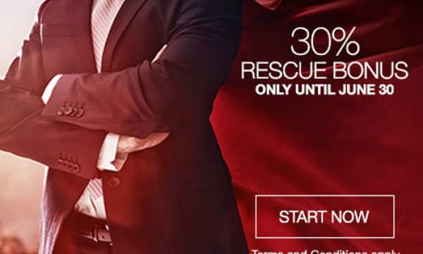30% Rescue Deposit Bonus Limited Promotion